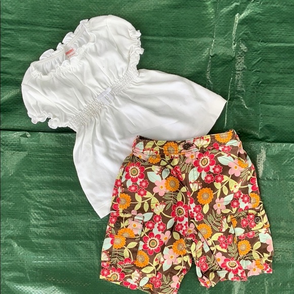 Other - ☀️ 3/$36 or 2/$30 
GYMBOREE/GAP Girls Shirt & Shorts Bundle sz 6-12